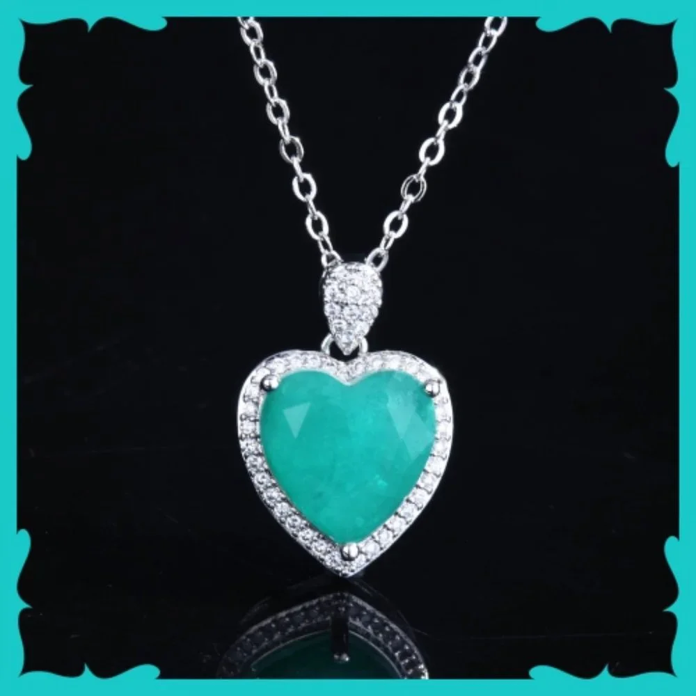 Gorgeous Brazilian Neon Blue Paraiba Tourmaline 3pc Jewelry Set not 925 - Picture 2 of 10